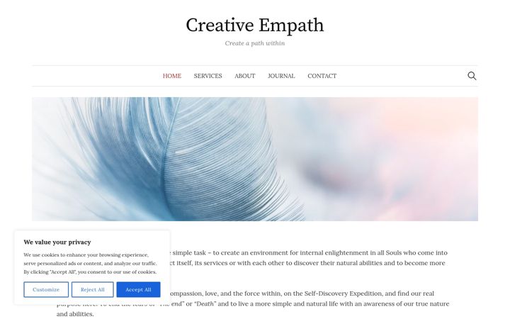 Screenshot of creativempath.com