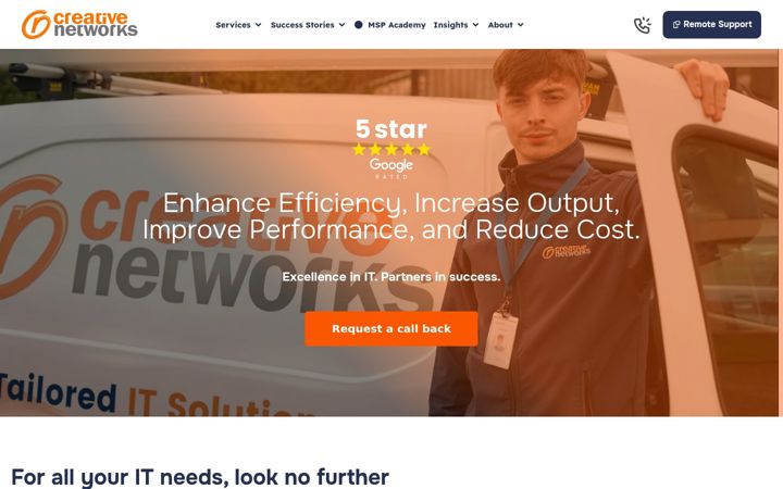 Screenshot of creativen.co.uk