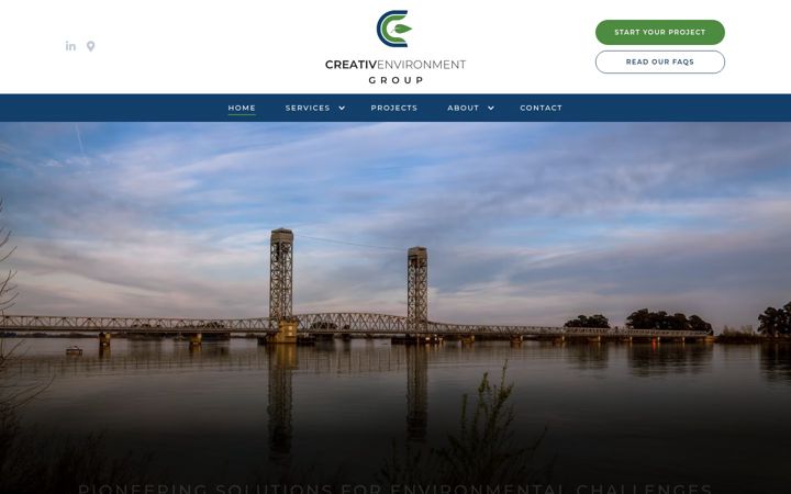 Screenshot of creativenviro.com