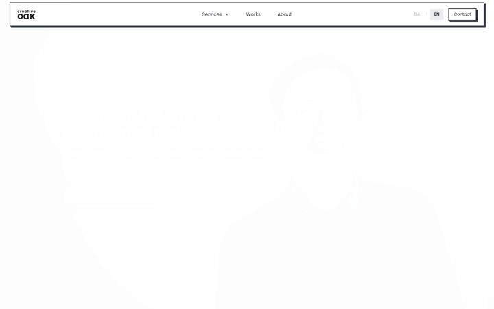 Screenshot of creativeoak.dk