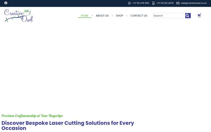 Skärmbild av creativeowl.co.za