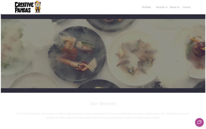 Screenshot of creativepandas.co