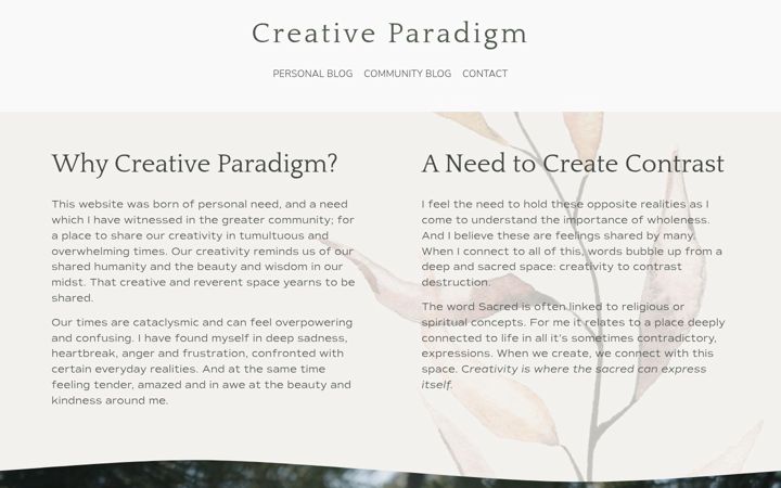 Screenshot of creativeparadigm.co.uk