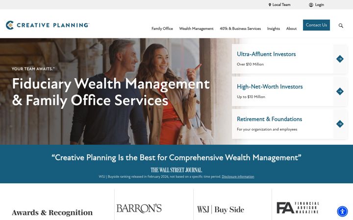 Screenshot of creativeplanning.com