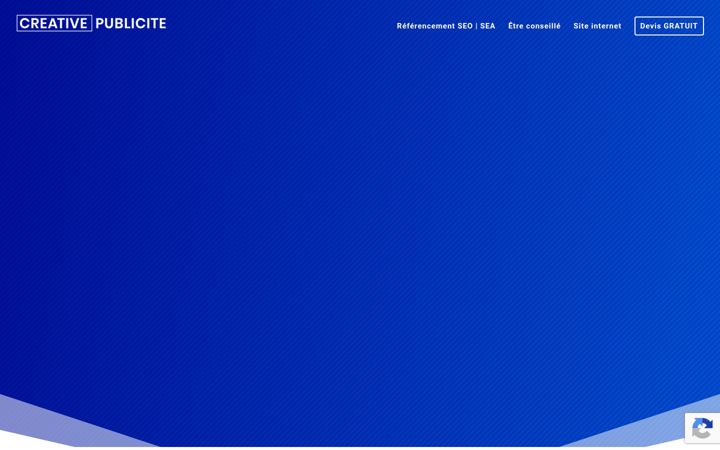 Screenshot of creativepublicite.com