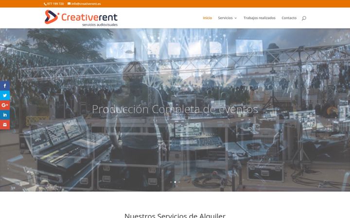Screenshot of creativerent.es