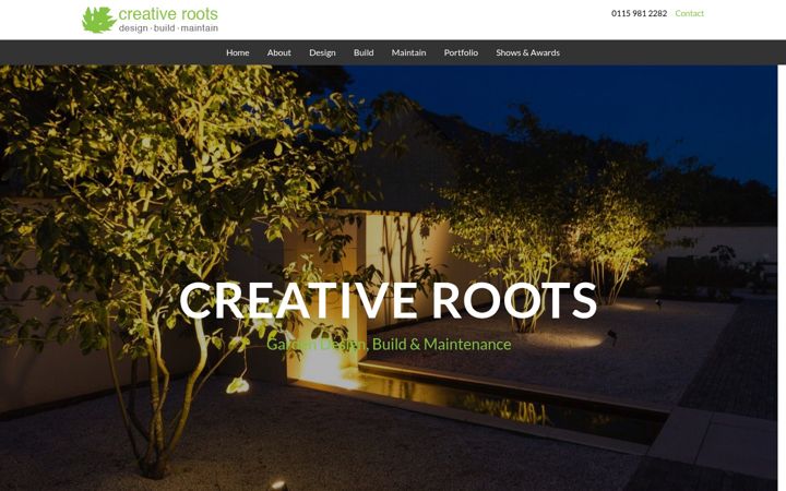 Screenshot of creativeroots.com