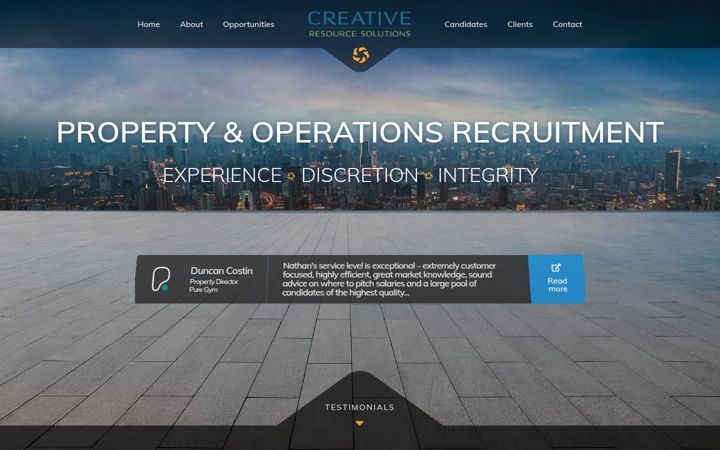 Skærmbillede af creativersl.co.uk