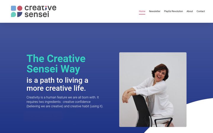Screenshot of creativesensei.com