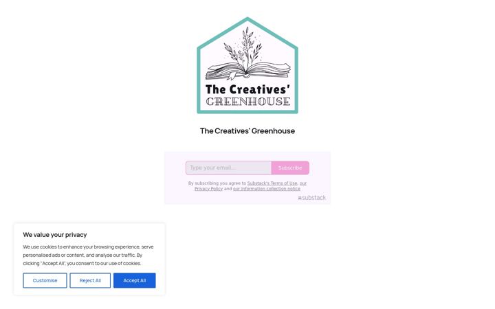Screenshot of creativesgreenhouse.com