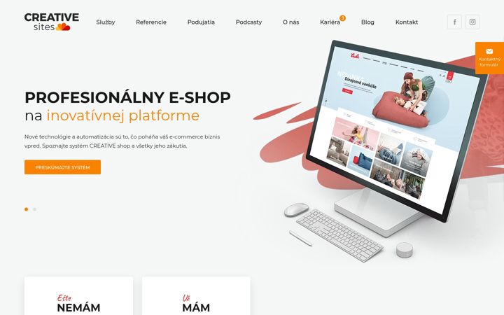 Screenshot of creativesites.sk