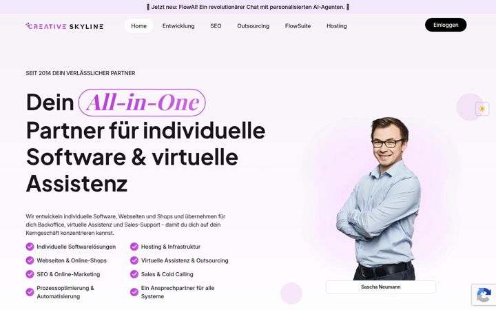 Screenshot of creativeskyline.de