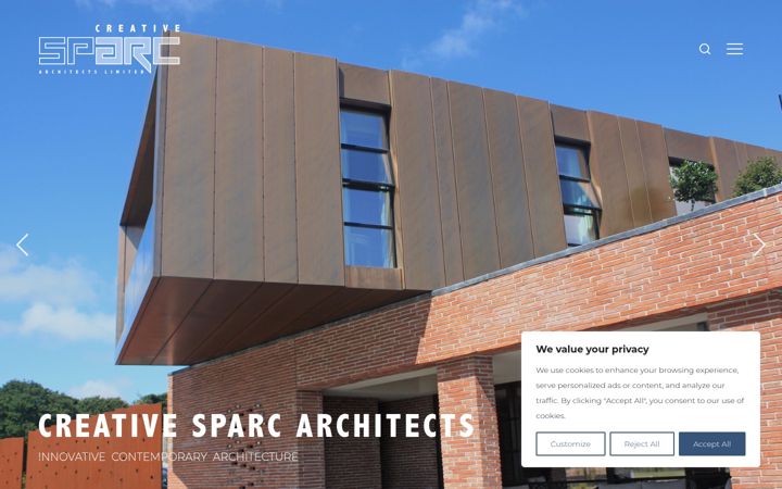 Screenshot of creativesparc.com