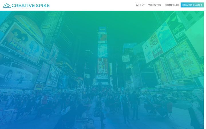 Screenshot of creativespikedigital.com