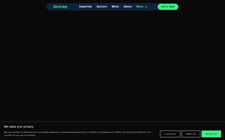 Екранна снимка на creativesponge.co.uk