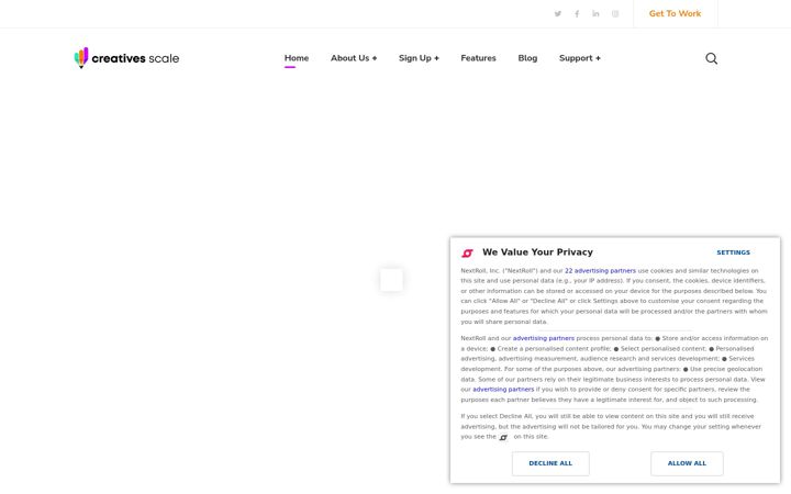 Screenshot of creativesscale.com