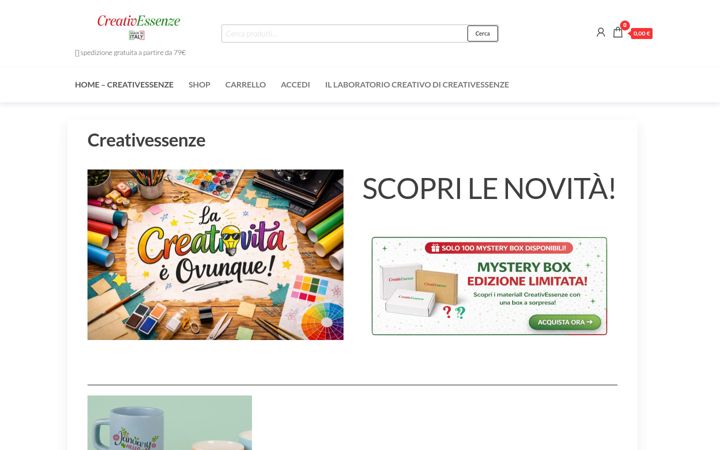 Skjermbilde av creativessenze.it