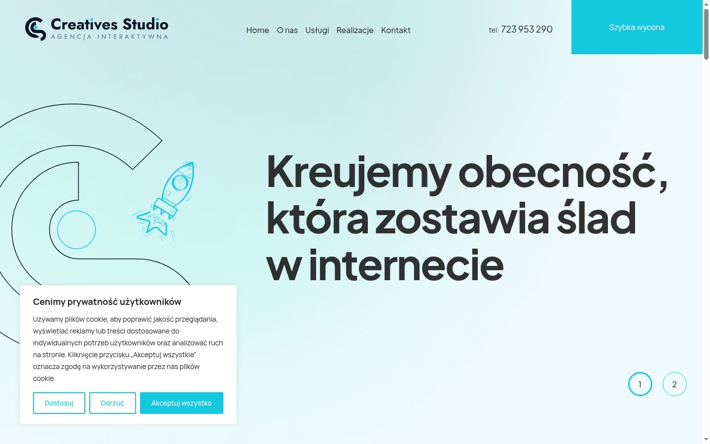 Képernyőkép a bármilyen interakció előtt megjelenő hozzájárulási bannerről