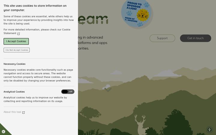 Screenshot of creativestream.co.uk