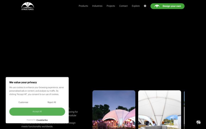 Screenshot of creativestructuresworldwide.com
