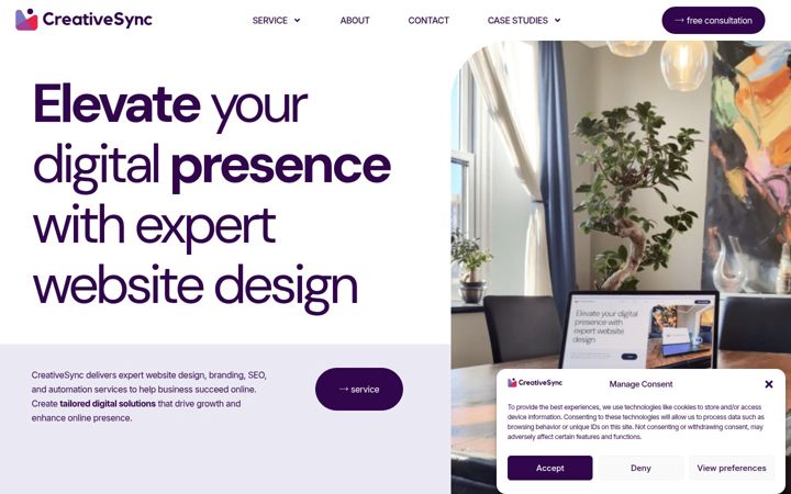 Képernyőkép: creativesync.ca