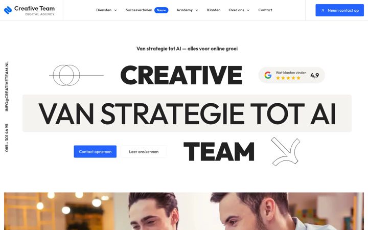 Screenshot of creativeteam.nl