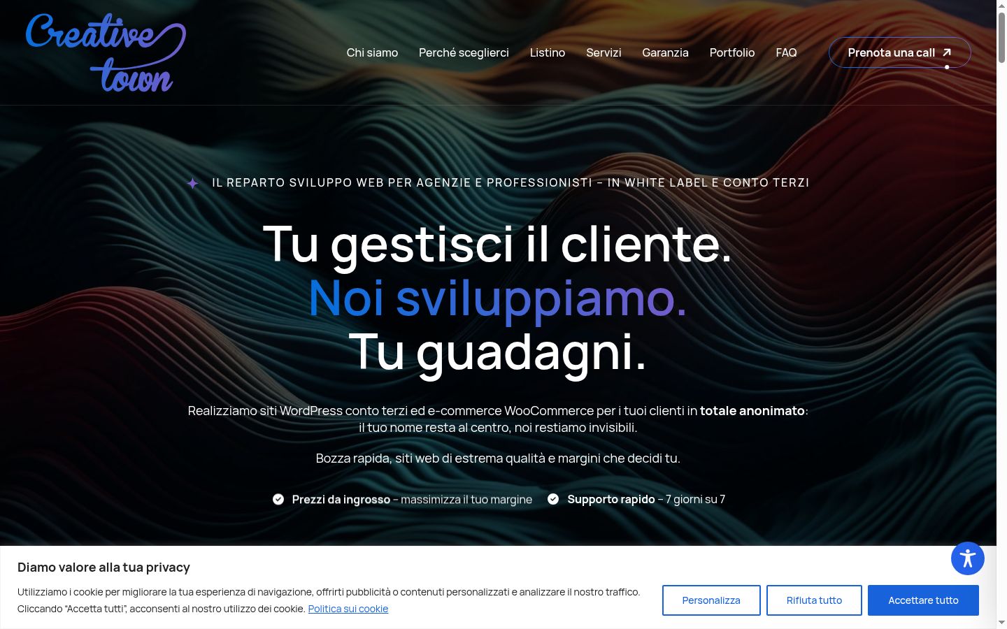 Zrzut ekranu banera zgody wyświetlanego przed jakąkolwiek interakcją