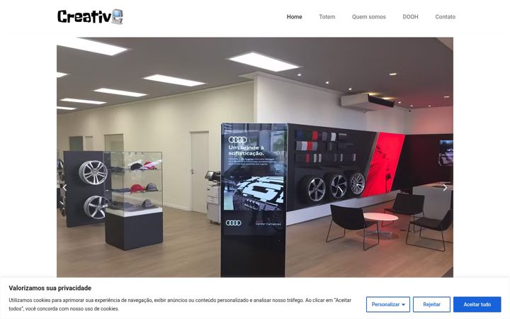Screenshot of creativetv.com.br