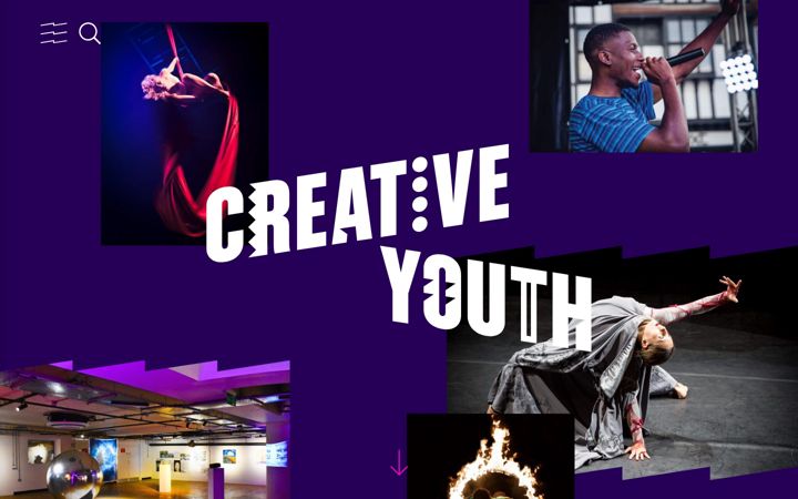 Captura de pantalla de creativeyouthcharity.org