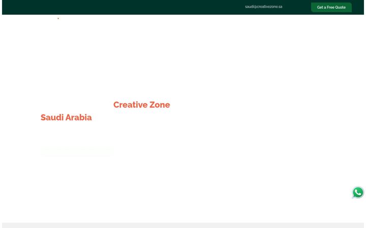 Screenshot of creativezone.sa