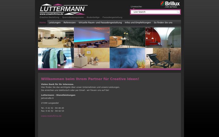 Screenshot of creativfirma.de