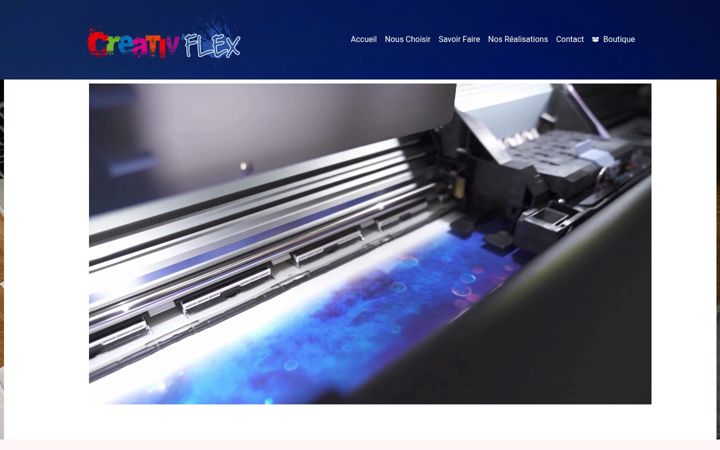 Screenshot of creativflex.fr