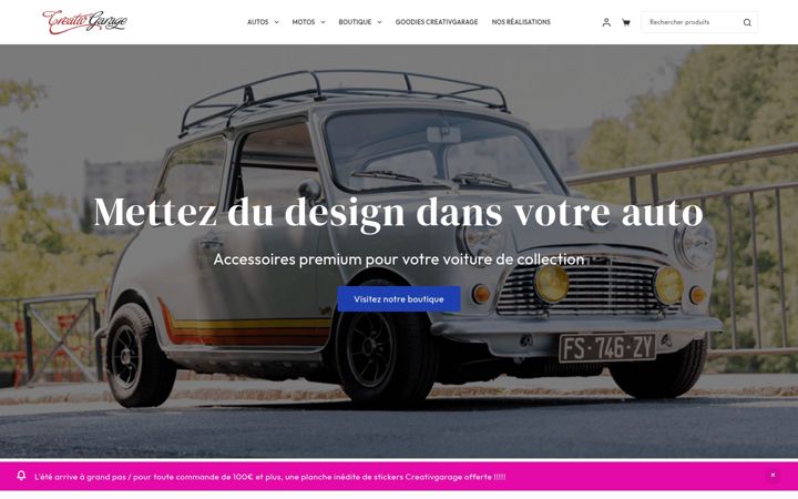 Screenshot of creativgarage.com