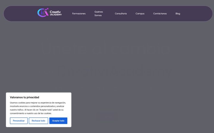 Screenshot of creativiacademy.com