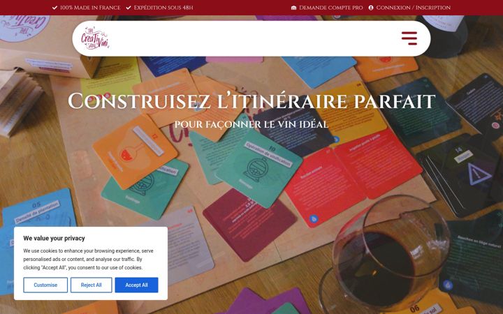 Screenshot of creativini.fr