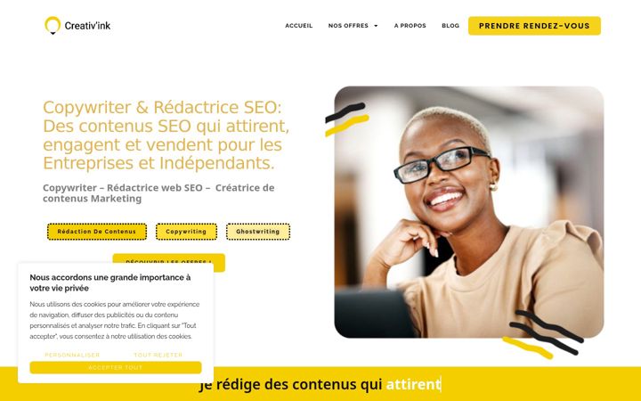 Screenshot of creativink-copy.fr