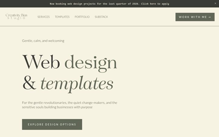 Screenshot of creativitybias.com