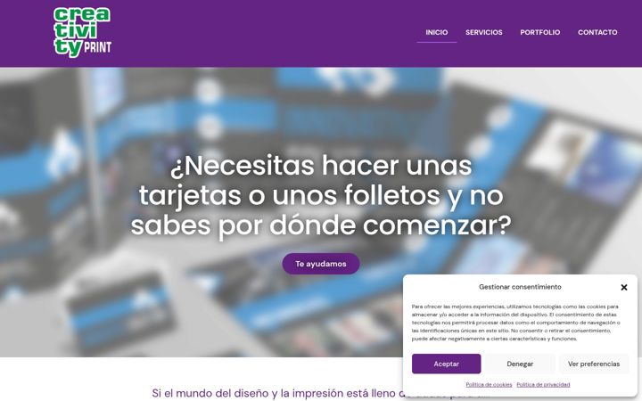 Screenshot of creativityprint.com