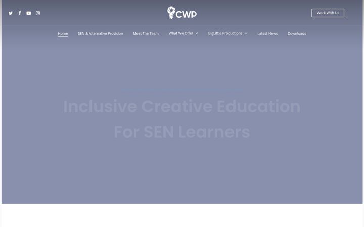 Screenshot of creativityworkspreston.org.uk