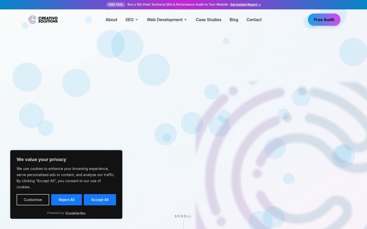 Screenshot of creativo-solutions.com