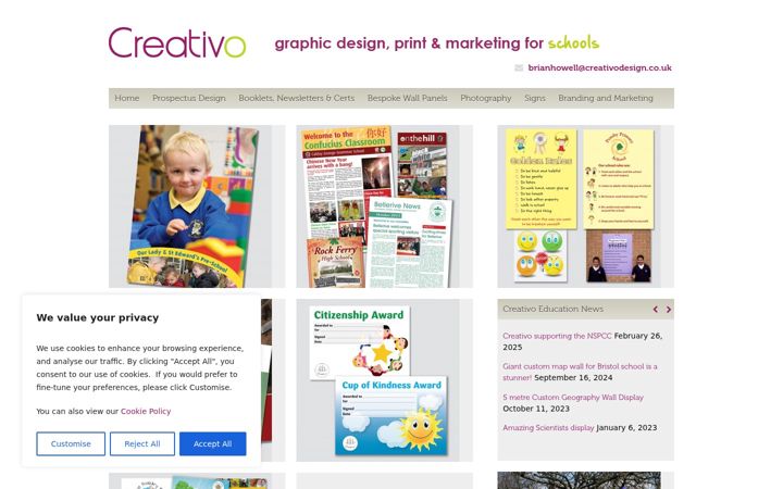 Screenshot of creativoeducation.co.uk