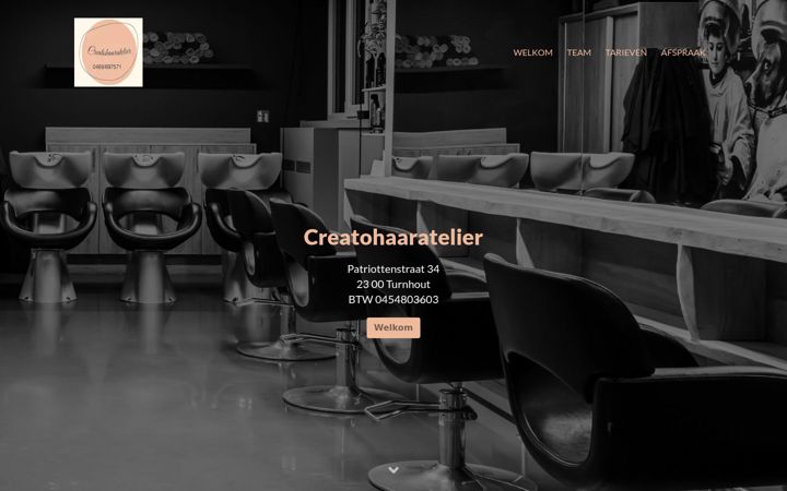 Screenshot of creatohaaratelier.be