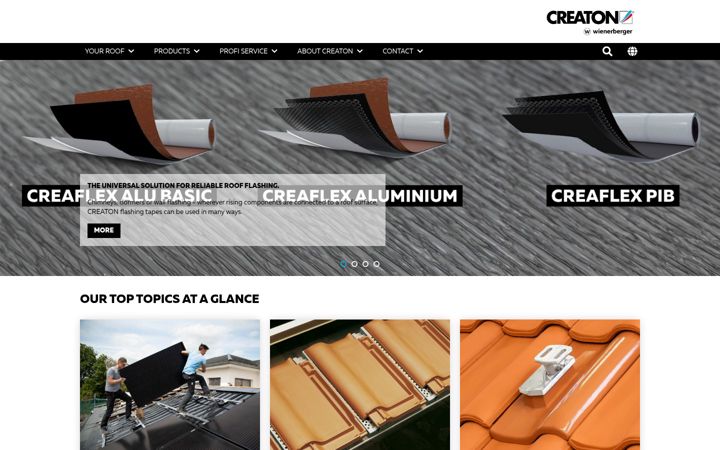 Screenshot of creaton.com