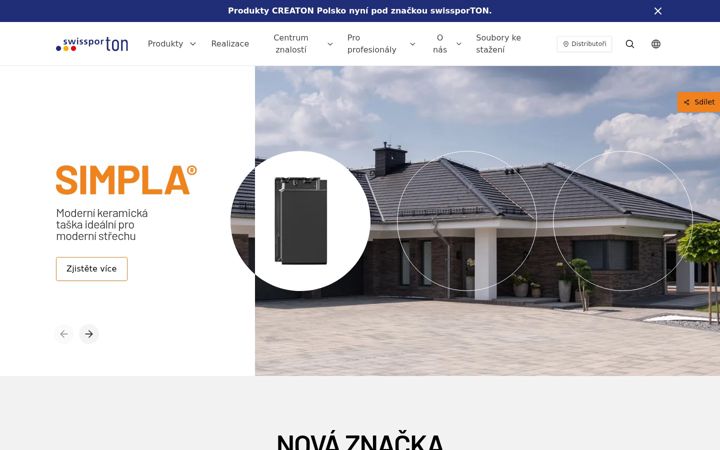 Screenshot stránky creaton.cz