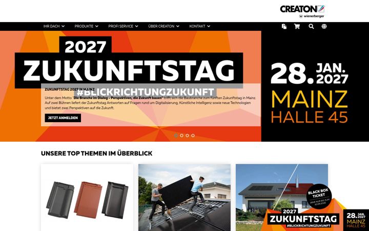 Screenshot of creaton.de