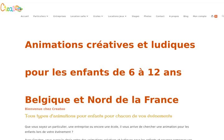 Screenshot of creatoo.be