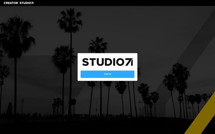 Screenshot of creator.studio