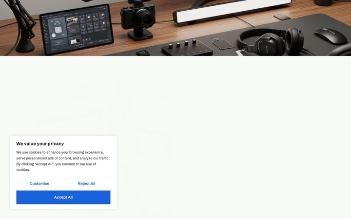 Screenshot of creatordesklab.com