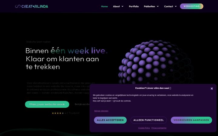 Screenshot of creatorlinda.com