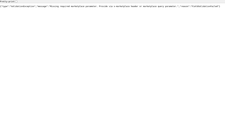 Screenshot of creatorsapi.amazon